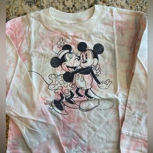 NWT Disney by Gap Minnie & Mickey Mouse Girls’ long sleeve shit Medium